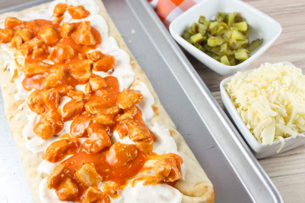 Buffalo Chicken Flatbread