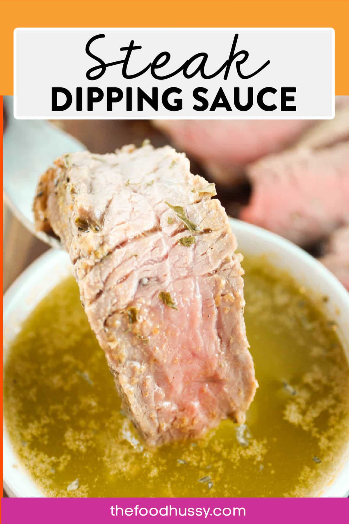 This Steak Dipping Sauce recipe is so simple to make and it is a great complement to any steak dinner! A rich butter sauce with Dijon mustard, Worcestershire sauce and lots of herbs & spices. Also known as Cowboy Butter Dipping Sauce, you'll want this every time you make steak! via @foodhussy