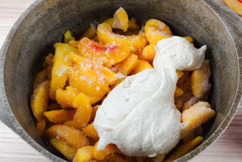 Smoked Peach Cobbler