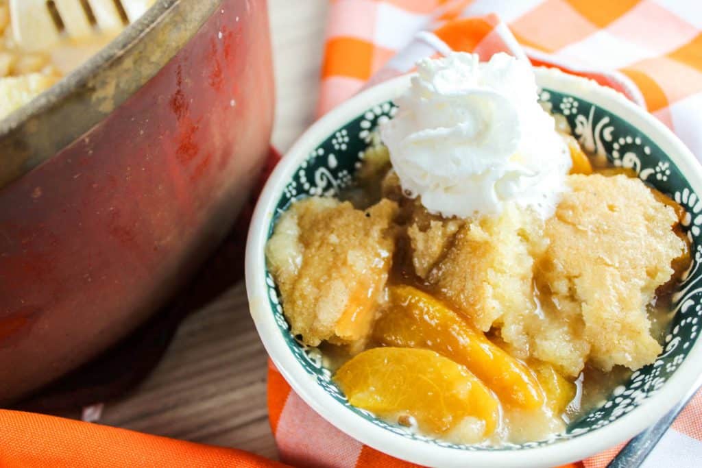 Smoked Peach Cobbler