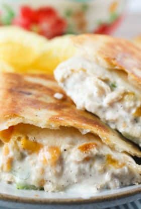 Tuna Melt Wraps