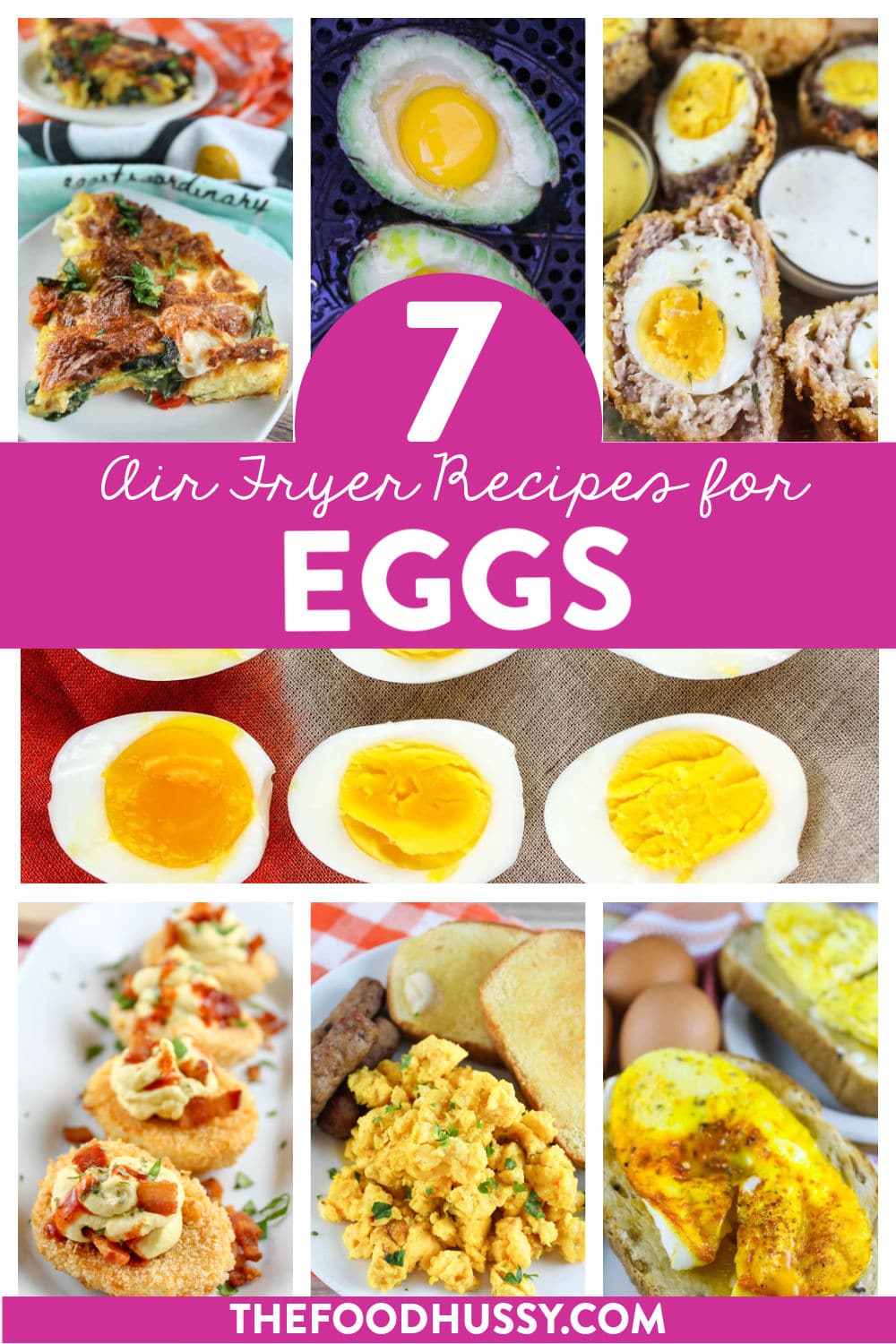 If you’re looking for Air Fryer Eggs Recipes – I’ve got you covered! This post will share every way you can air fry eggs! Whether you want them scrambled, fried, wrapped in sausage or more – it’s in this post! via @foodhussy