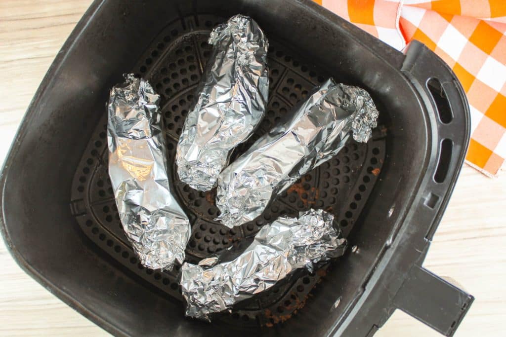 Air Fryer Corn on the Cob with Foil