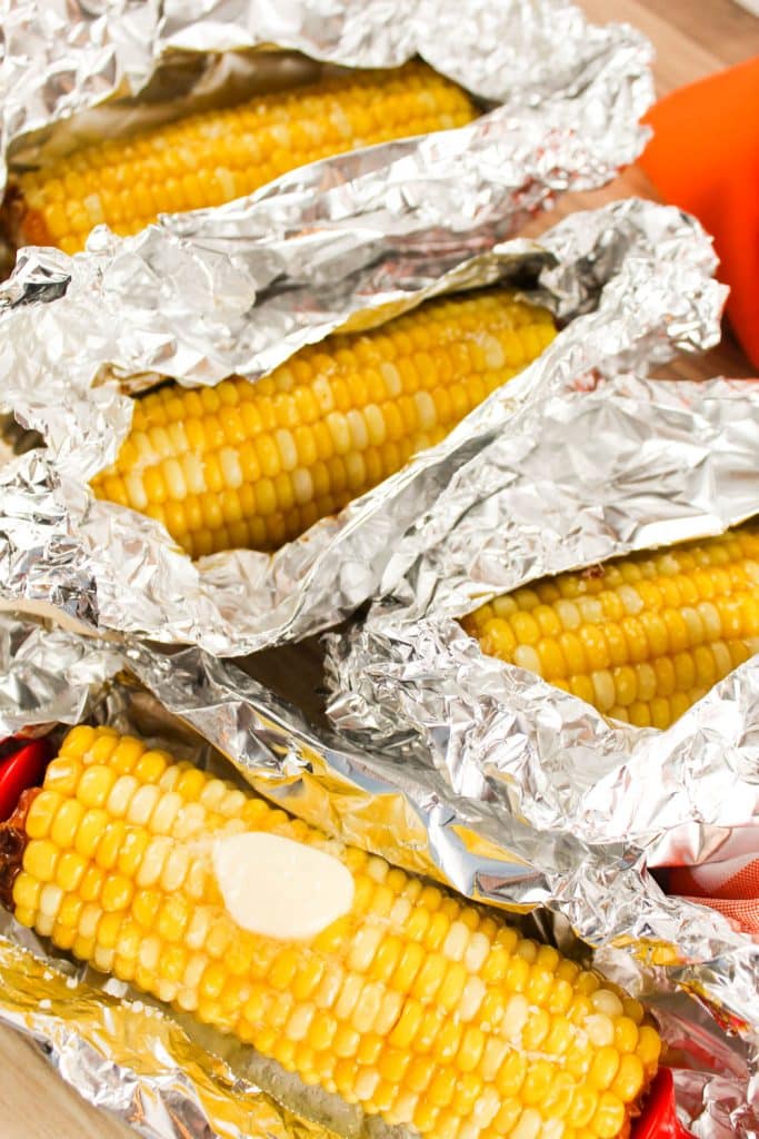 Air Fryer Corn on the Cob with Foil