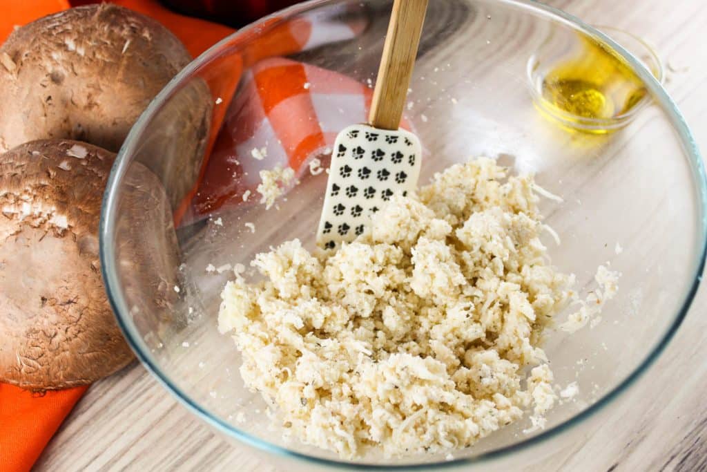 Air Fryer Stuffed Portobello Mushrooms