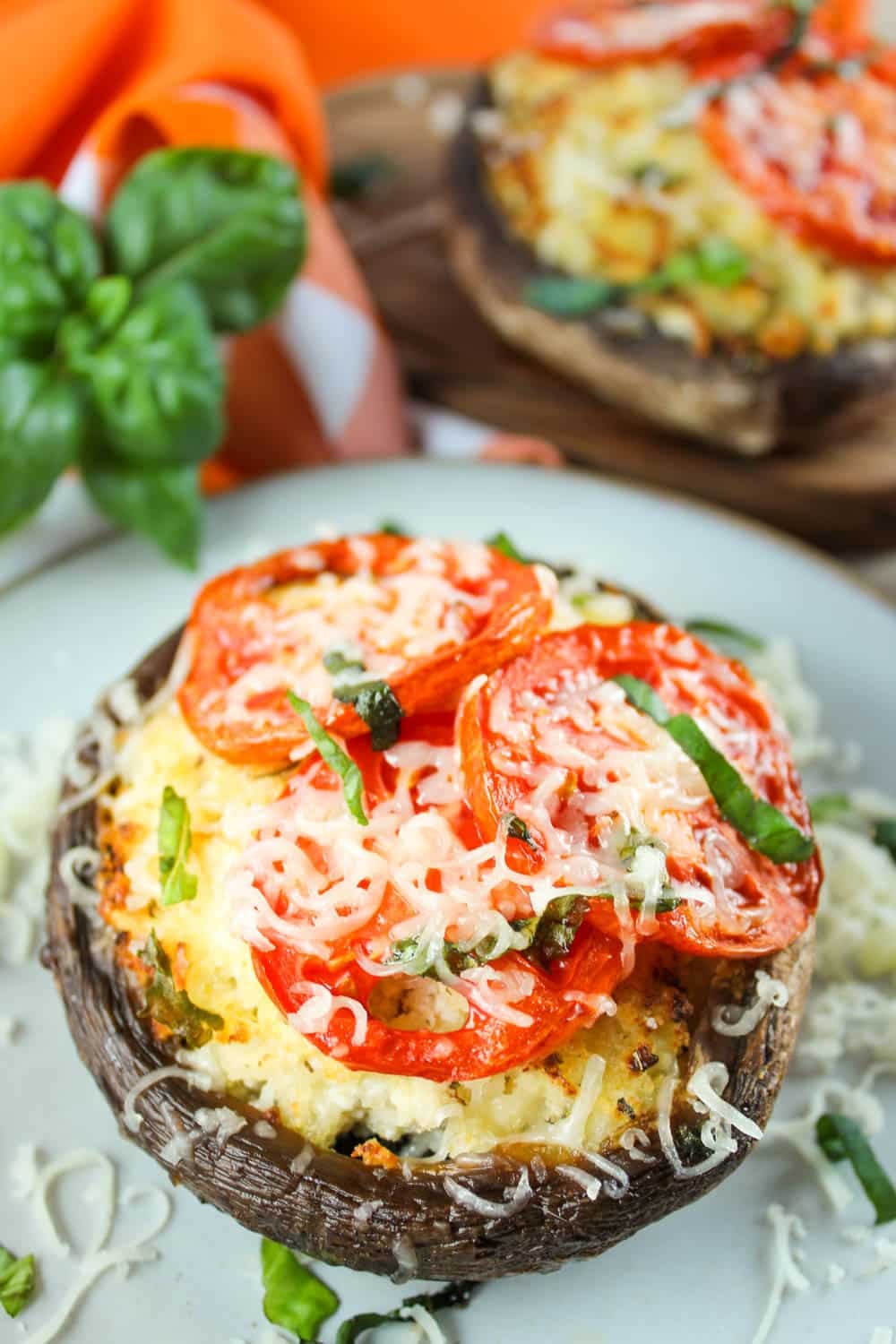 Air Fryer Stuffed Portobello Mushrooms - The Food Hussy