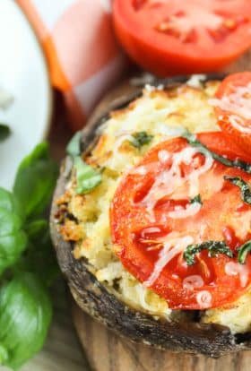 Air Fryer Stuffed Portobello Mushrooms