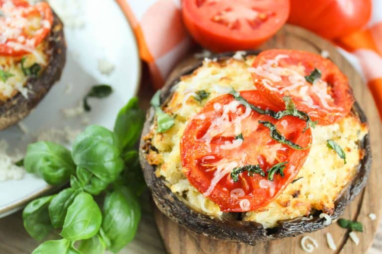 Air Fryer Stuffed Portobello Mushrooms