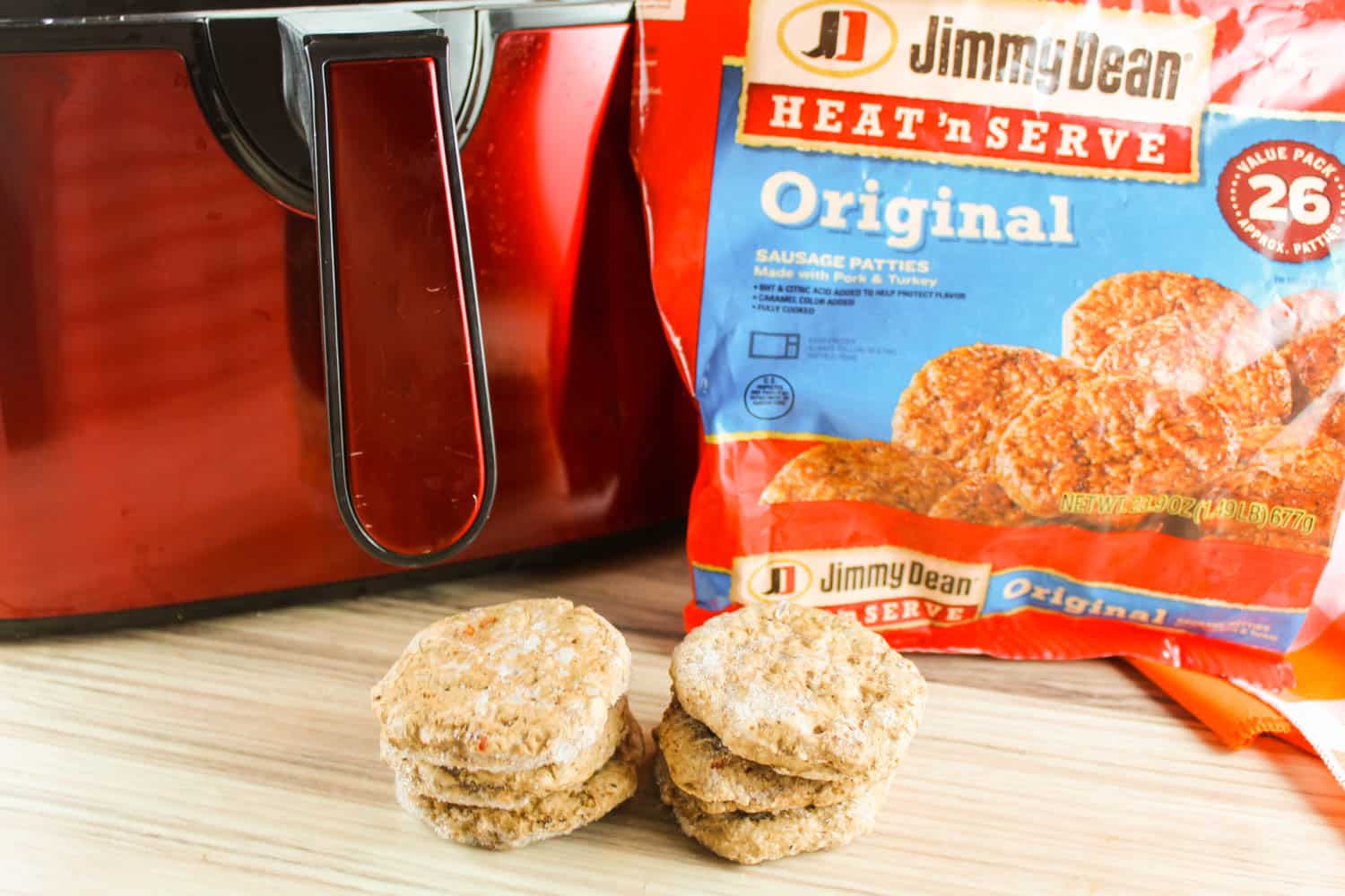 Frozen Sausage Patties in the Air Fryer The Food Hussy