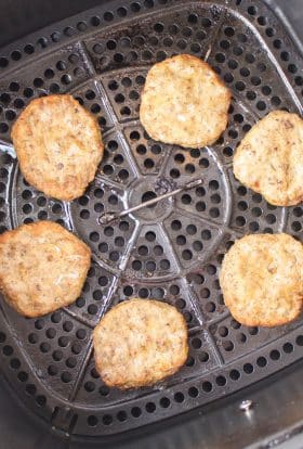 Frozen Sausage Patties in the air fryer