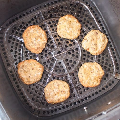 Frozen Sausage Patties in the air fryer