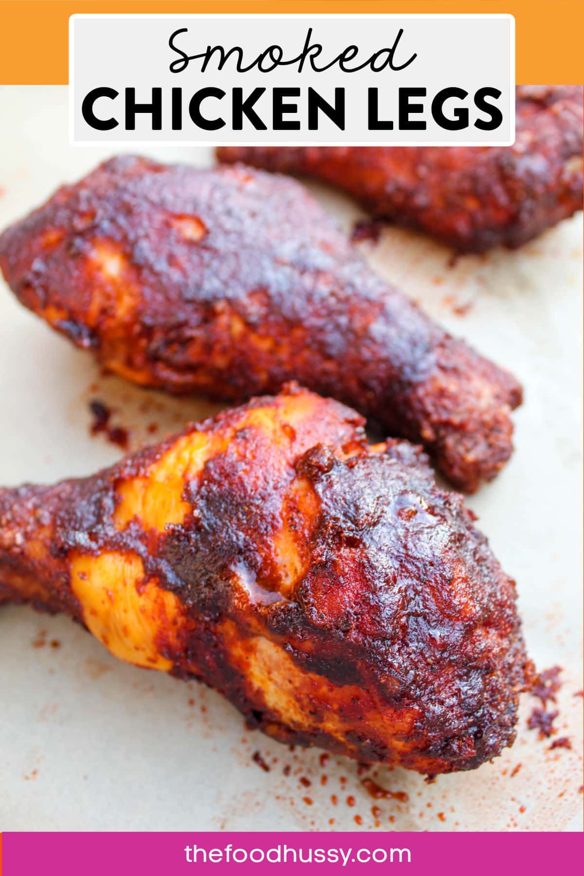 Smoked Chicken Legs are easy to make and when you cook them low and slow - you'll get that perfect smoky flavor! These Smoked Drumsticks are coated in a homemade dry rub with simple spices you already have on hand.
 via @foodhussy