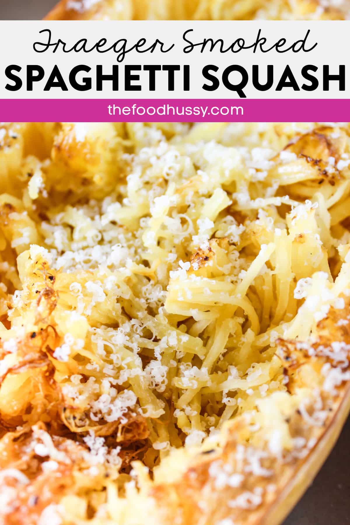 Smoked Spaghetti Squash is an easy & tasty side dish that takes on all that delicious smoky flavor from your smoker! Spaghetti squash is a great low-calorie and low-carb substitute for pasta.  via @foodhussy