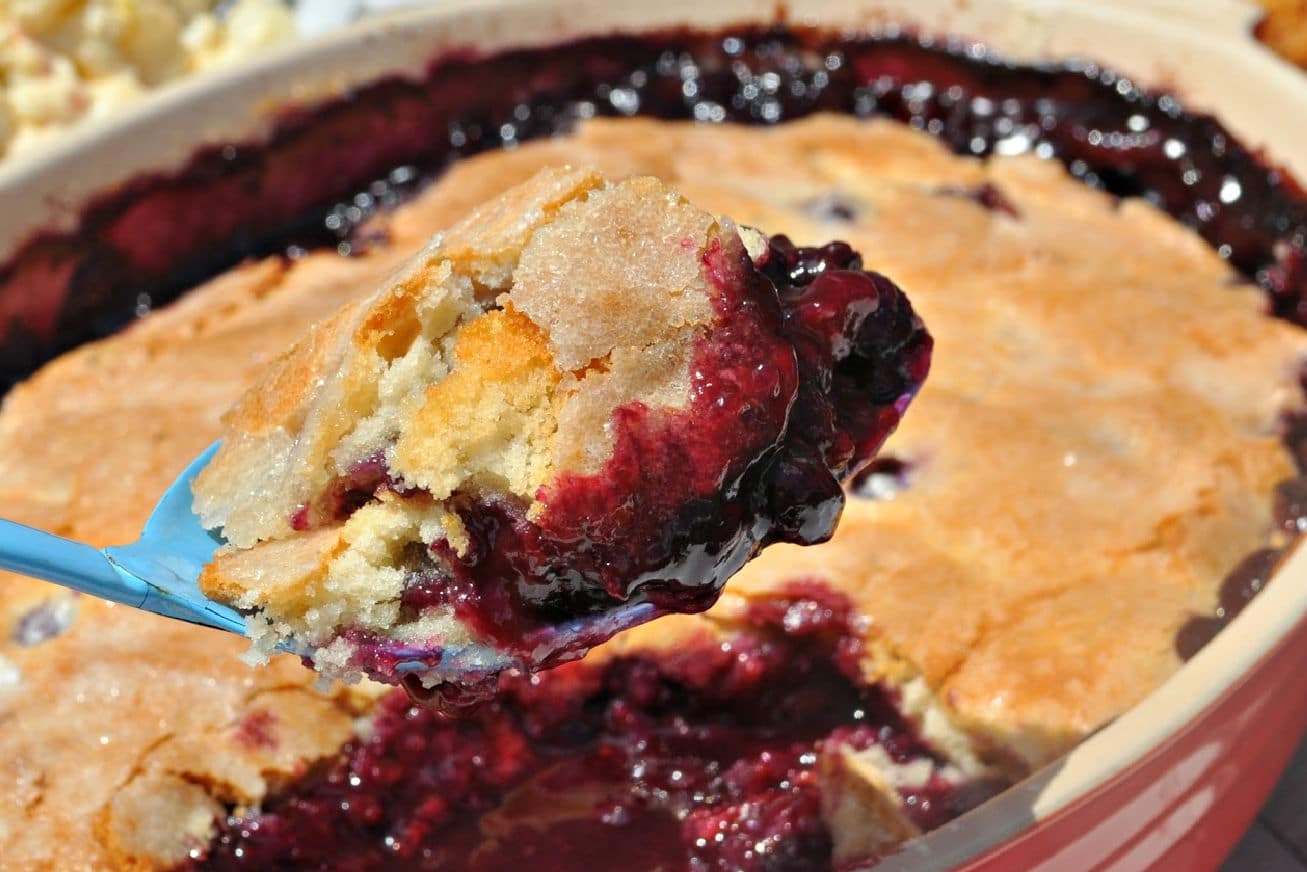 Triple Berry Cobbler - The Food Hussy