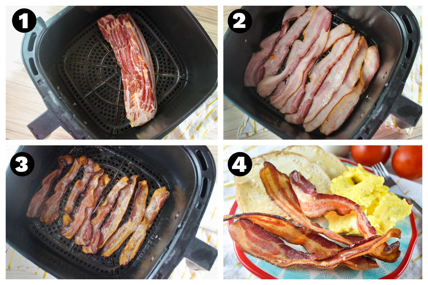 Frozen Bacon in the Air Fryer The Food Hussy