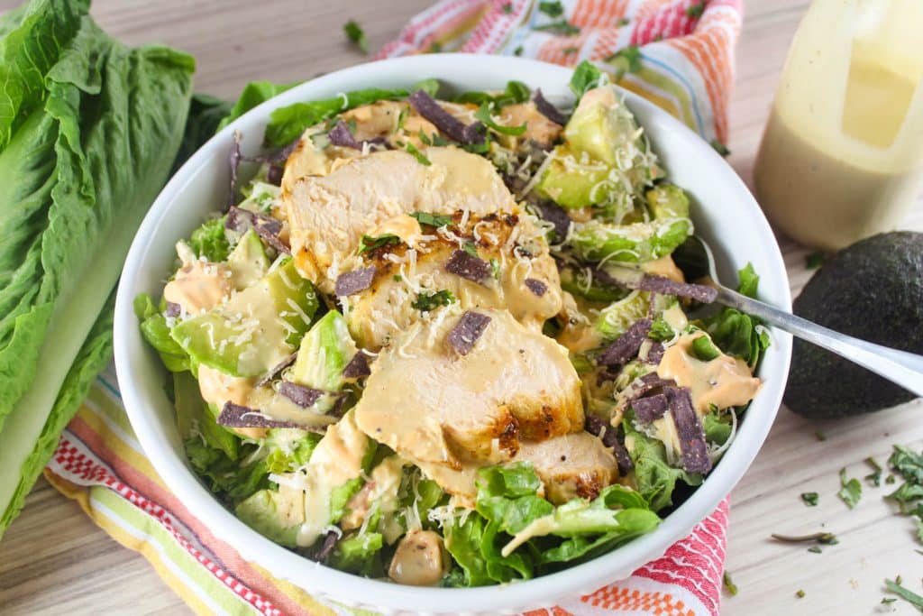 Panera Southwest Caesar Salad with Chicken