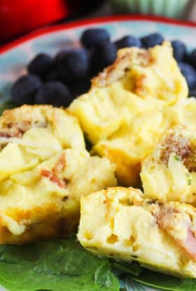 Air Fryer Quiche Lorraine Muffins