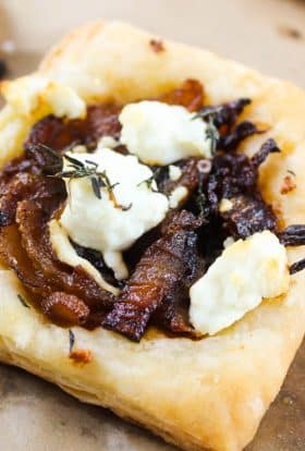 Caramelized Onion & Goat Cheese Tartlets