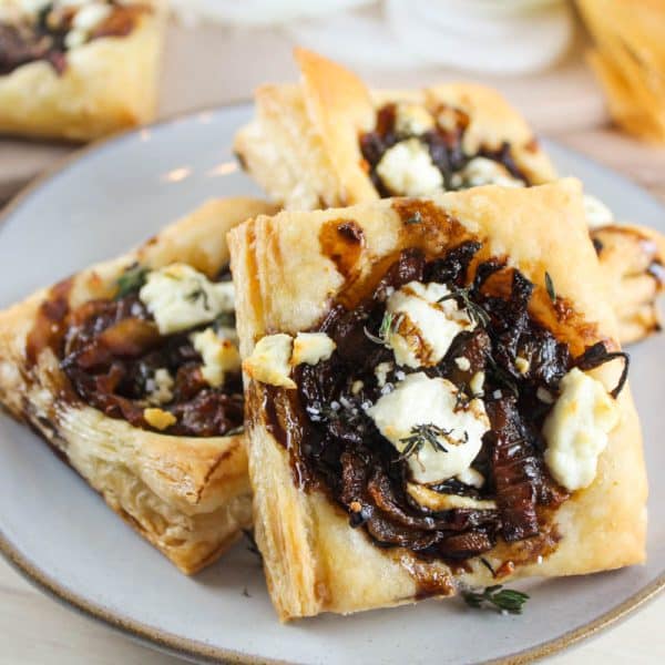 Caramelized Onion & Goat Cheese Tartlets The Food Hussy
