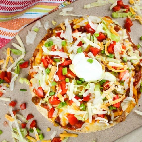 Air Fryer Mexican Pizza