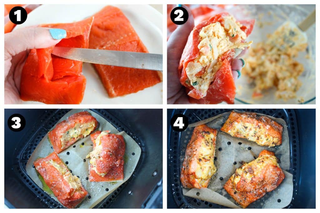how to make stuffed salmon