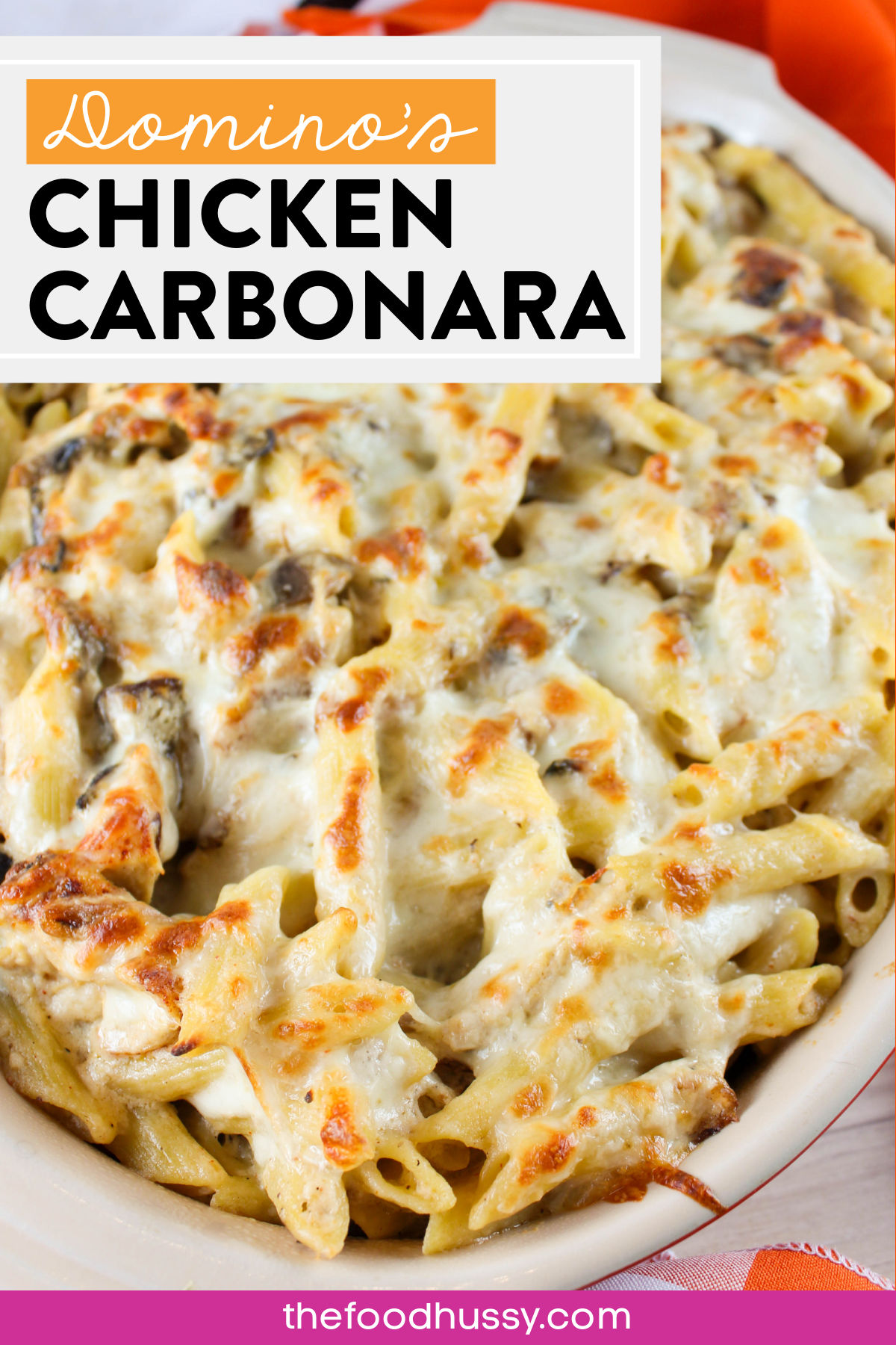 Domino's Pizza has a big menu beyond pizza and this Chicken Carbonara is my constant craving! It's loaded with grilled chicken, fresh onions and mushrooms, creamy Alfredo sauce and more cheese!
 via @foodhussy