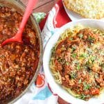 Ground Pork Spaghetti