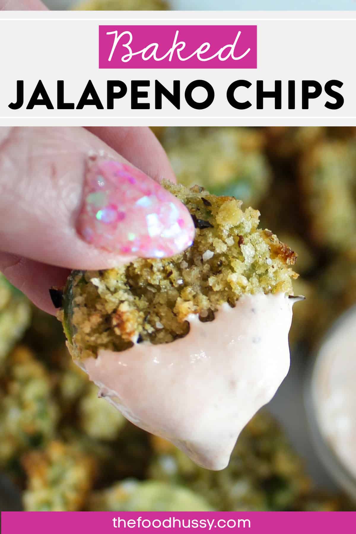 Baked Jalapeno Chips are crunchy little bites of yum that have a touch of spice and are perfect for dipping! Whether you're having them as a side dish, as a Taco Tuesday appetizer or just a dipping snack - you'll be asking for more! via @foodhussy