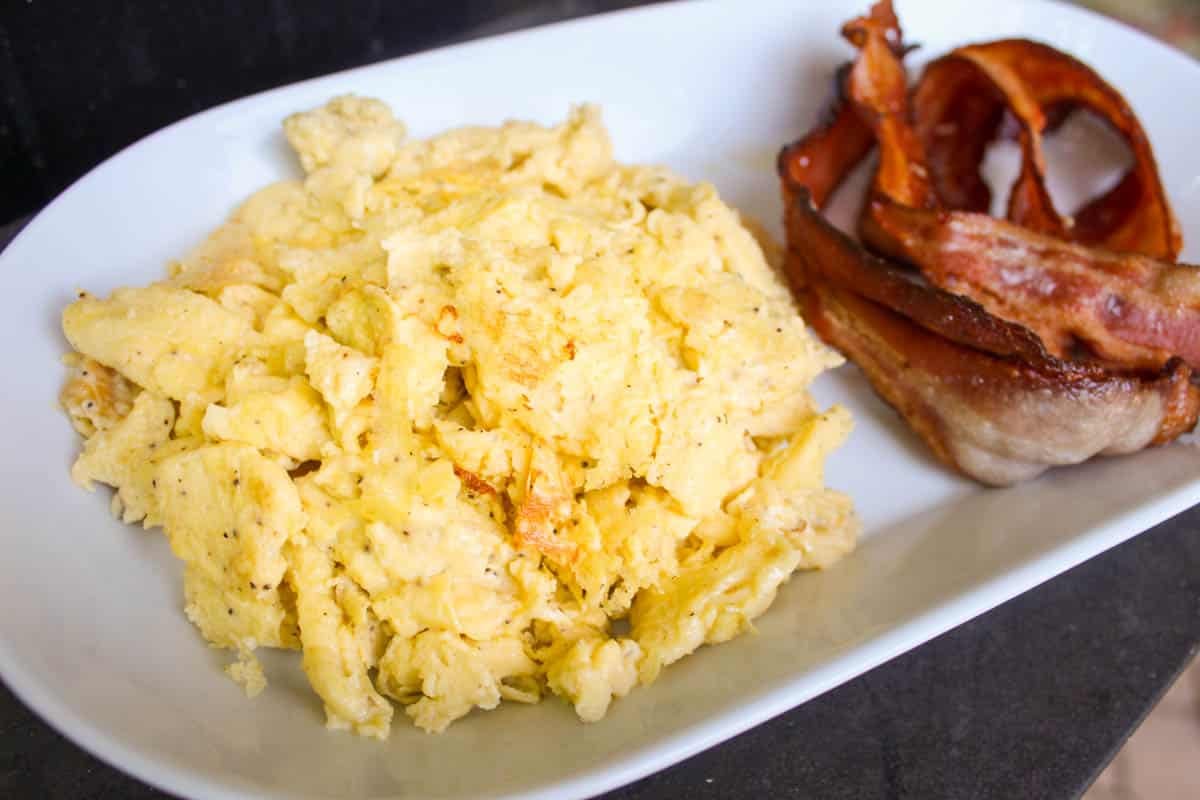 Blackstone Griddle Scrambled Eggs - The Food Hussy