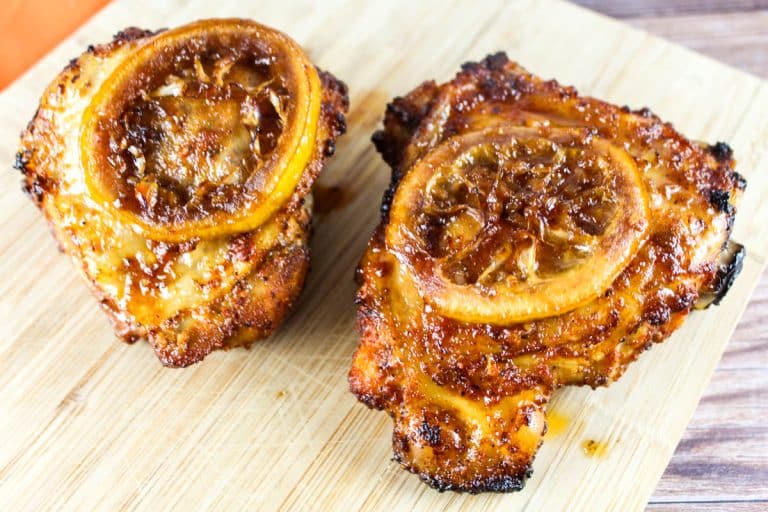 Honey Garlic Lemon Pepper Chicken Thighs