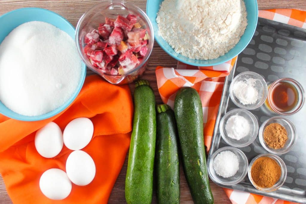 Rhubarb Zucchini Bread