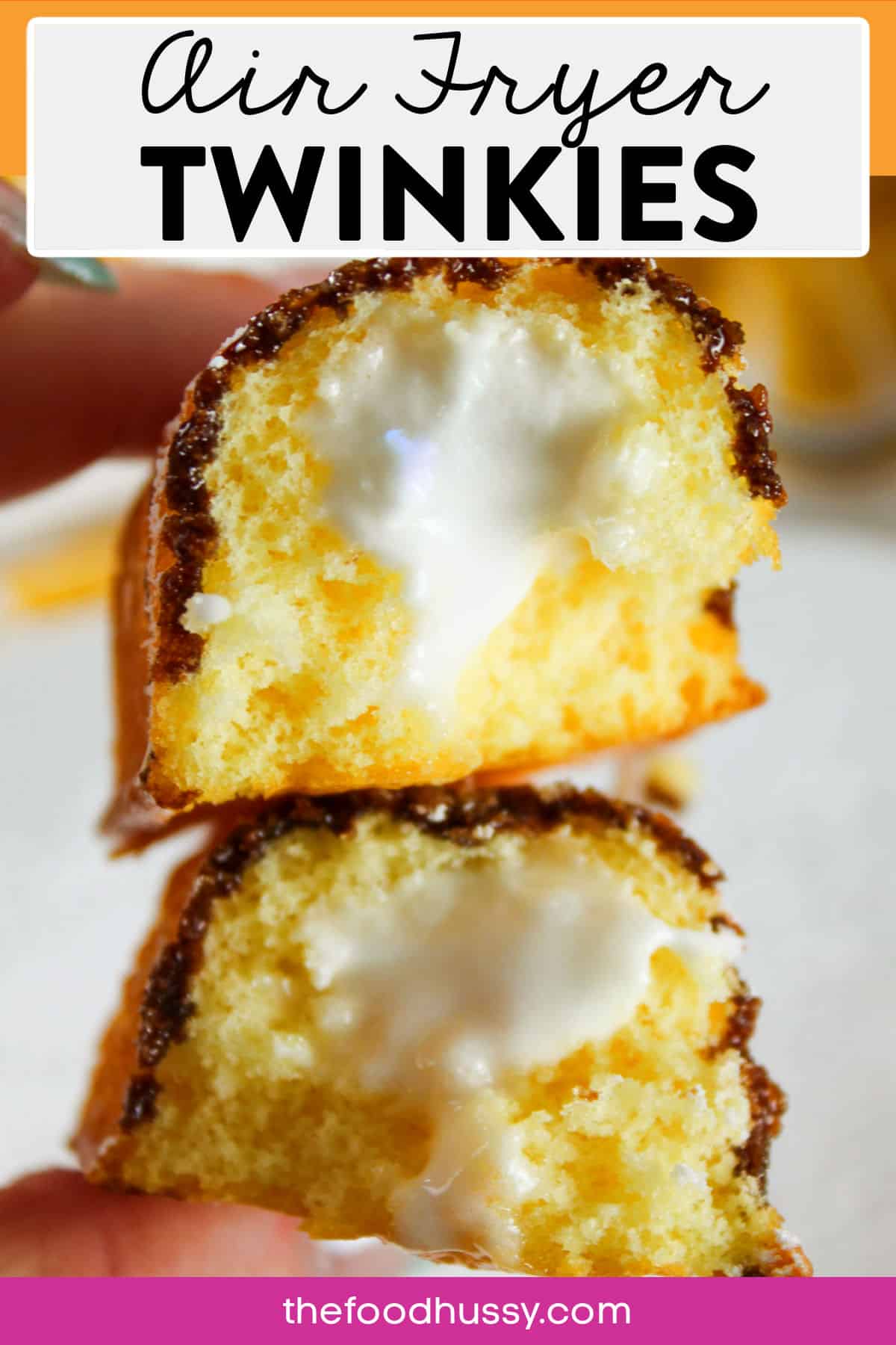 Air Fryer Twinkies are a super-fun and easy dessert for kids and adults alike! Take those taste treats and amp them up by making them crispy on the outside and ooey-gooey on the inside in just 3 minutes! via @foodhussy