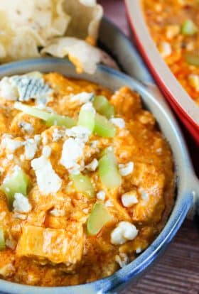 Smoked Buffalo Chicken Dip