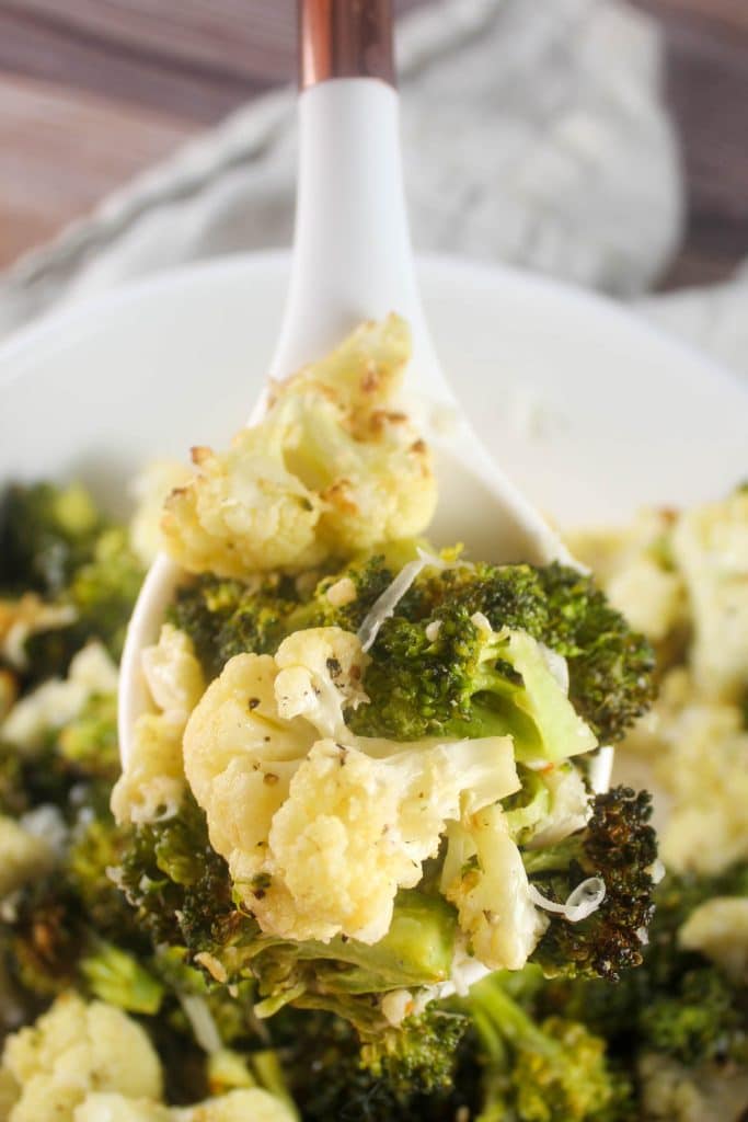 Air Fryer Broccoli & Cauliflower