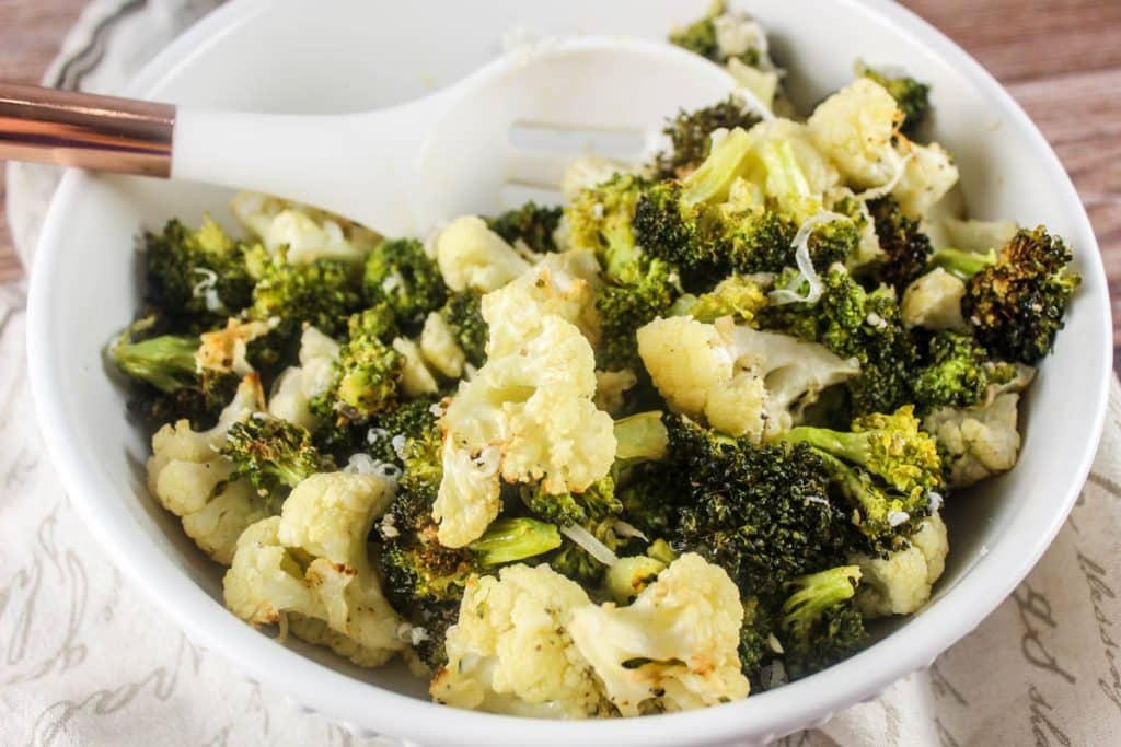 Air Fryer Broccoli & Cauliflower