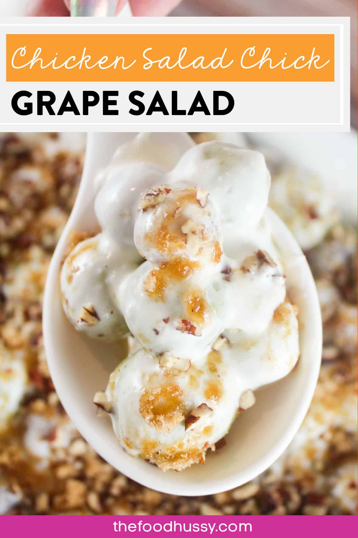 Chicken Salad Chick Grape Salad is the perfect potluck dessert! It's fruity and refreshing with a little crunch and a little sweet! A dish everyone will love! via @foodhussy