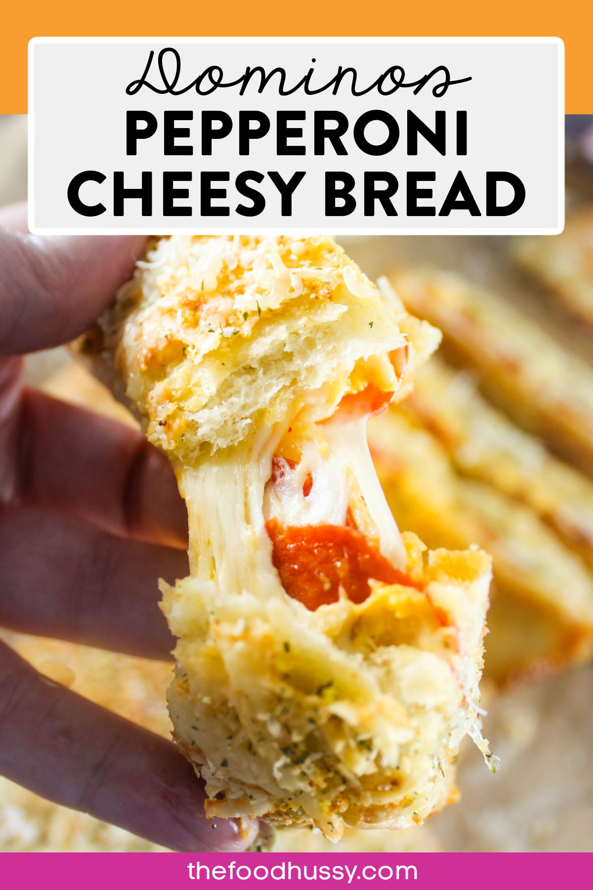 Domino's new Pepperoni Stuffed Cheesy Bread takes all the best parts of pepperoni pizza and turns them into a snackable breadstick! Dip them in garlic sauce and marinara sauce and you will have a happy happy family! via @foodhussy