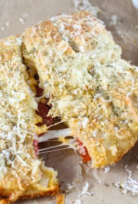 Domino's new Pepperoni Stuffed Cheesy Bread