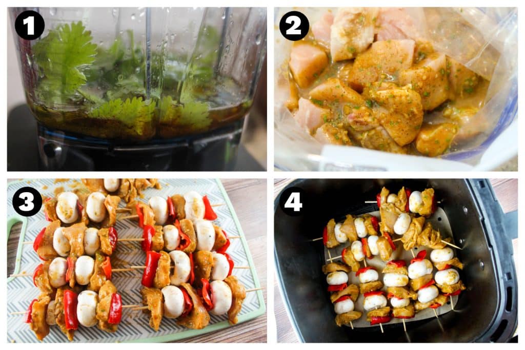 Chicken kabobs in the air fryer