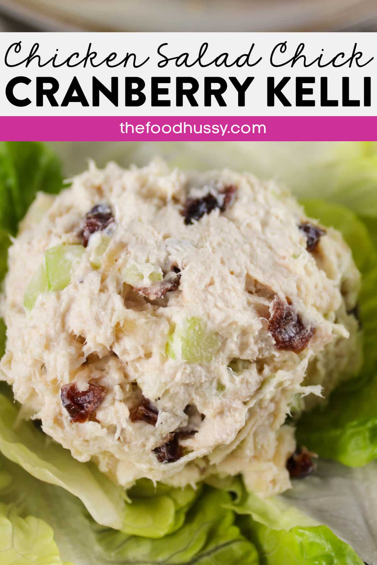 Chicken Salad Chick's Cranberry Kelli is a fun and fruity version of their chicken salad! Tangy cranberries and crunchy almonds add to the delicious flavor of their original recipe.  via @foodhussy