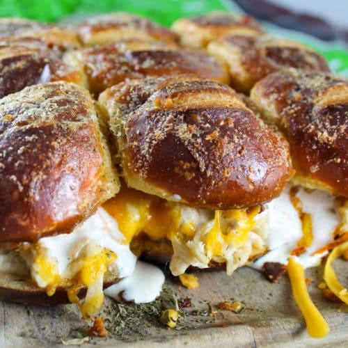 Chicken Bacon Ranch Sliders