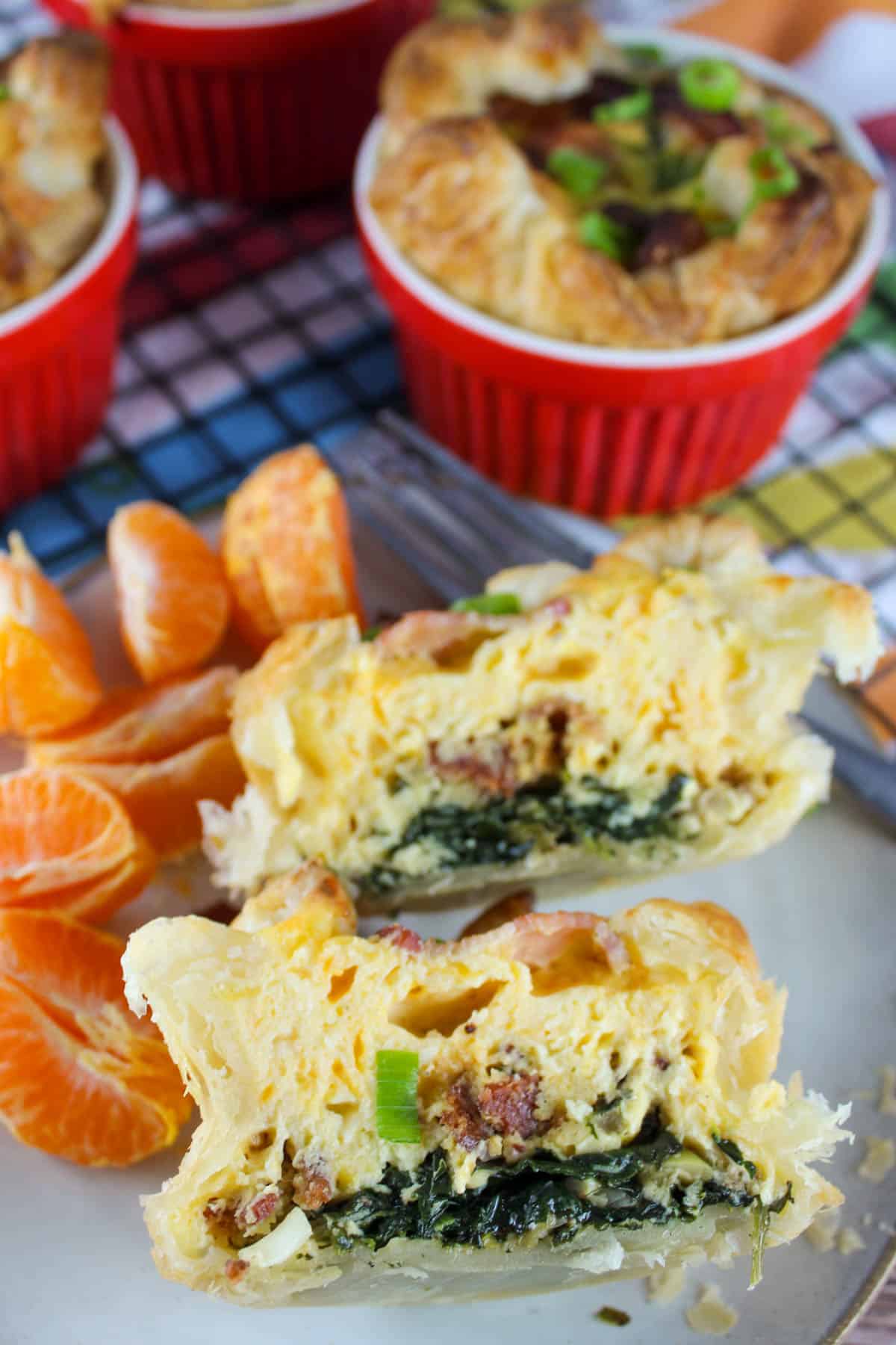 Panera Bacon and Spinach Souffle The Food Hussy