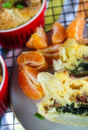Panera Bacon and Spinach Souffle