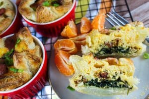 Panera Bacon and Spinach Souffle