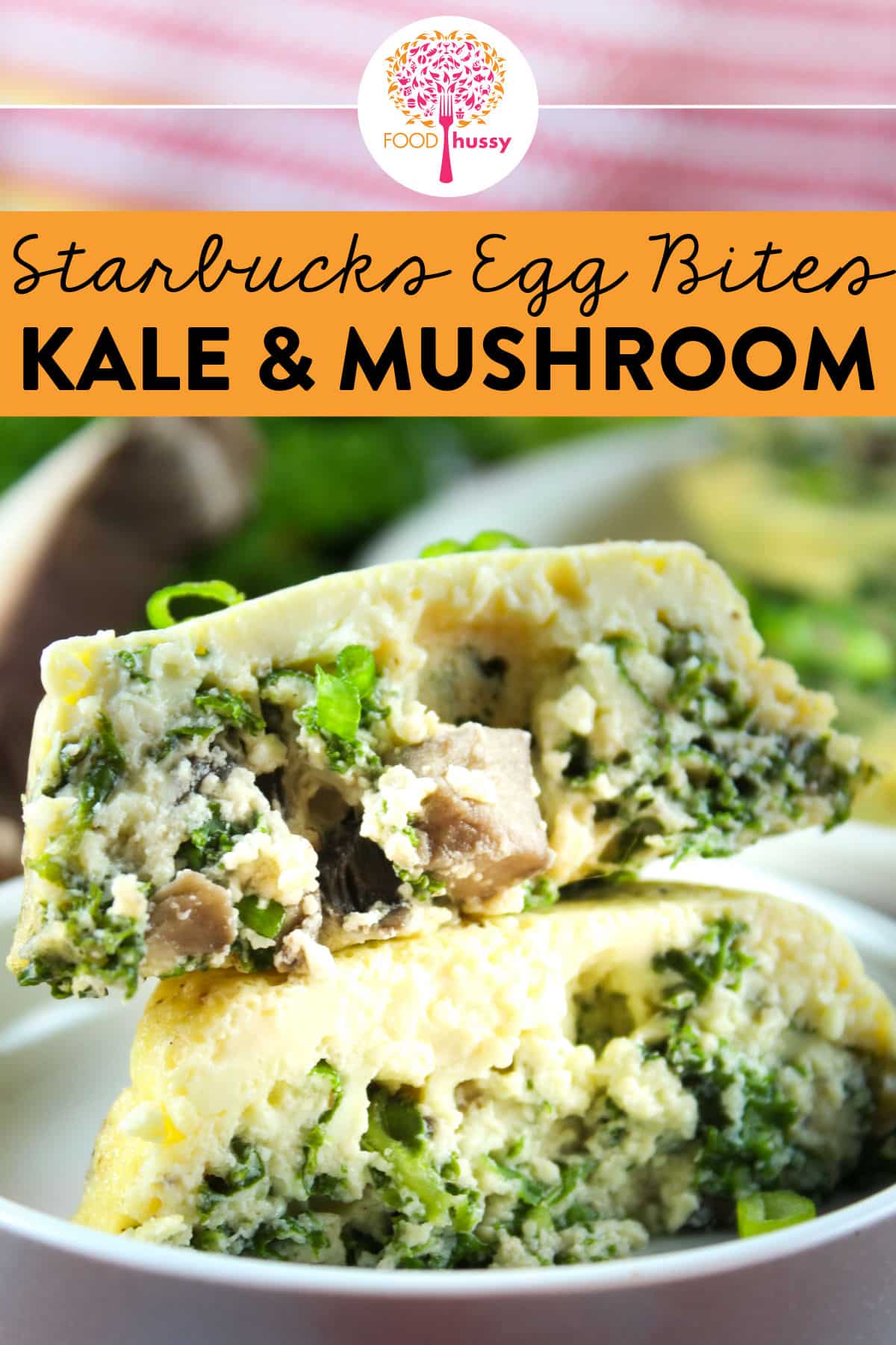 These Copycat Starbucks Kale & Mushroom Egg Bites are probably the healthiest breakfast I've had in forever! Filled with meaty portobella mushrooms, shredded cheese and healthy kale - you'll love every bite! (And you don't need a Sous Vide machine!) via @foodhussy