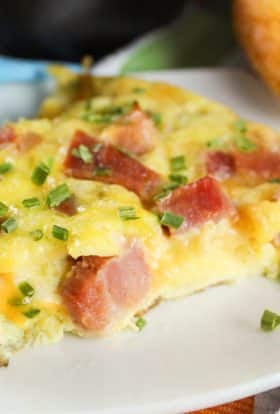 Cheese and Ham Frittata