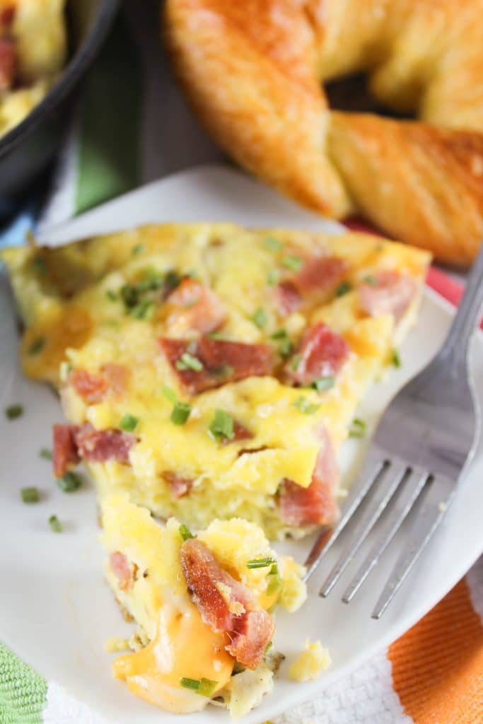 Cheese and Ham Frittata