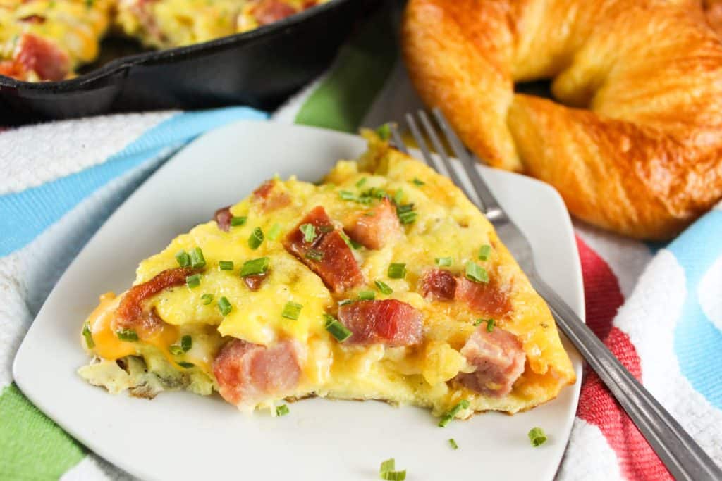 Cheese and Ham Frittata