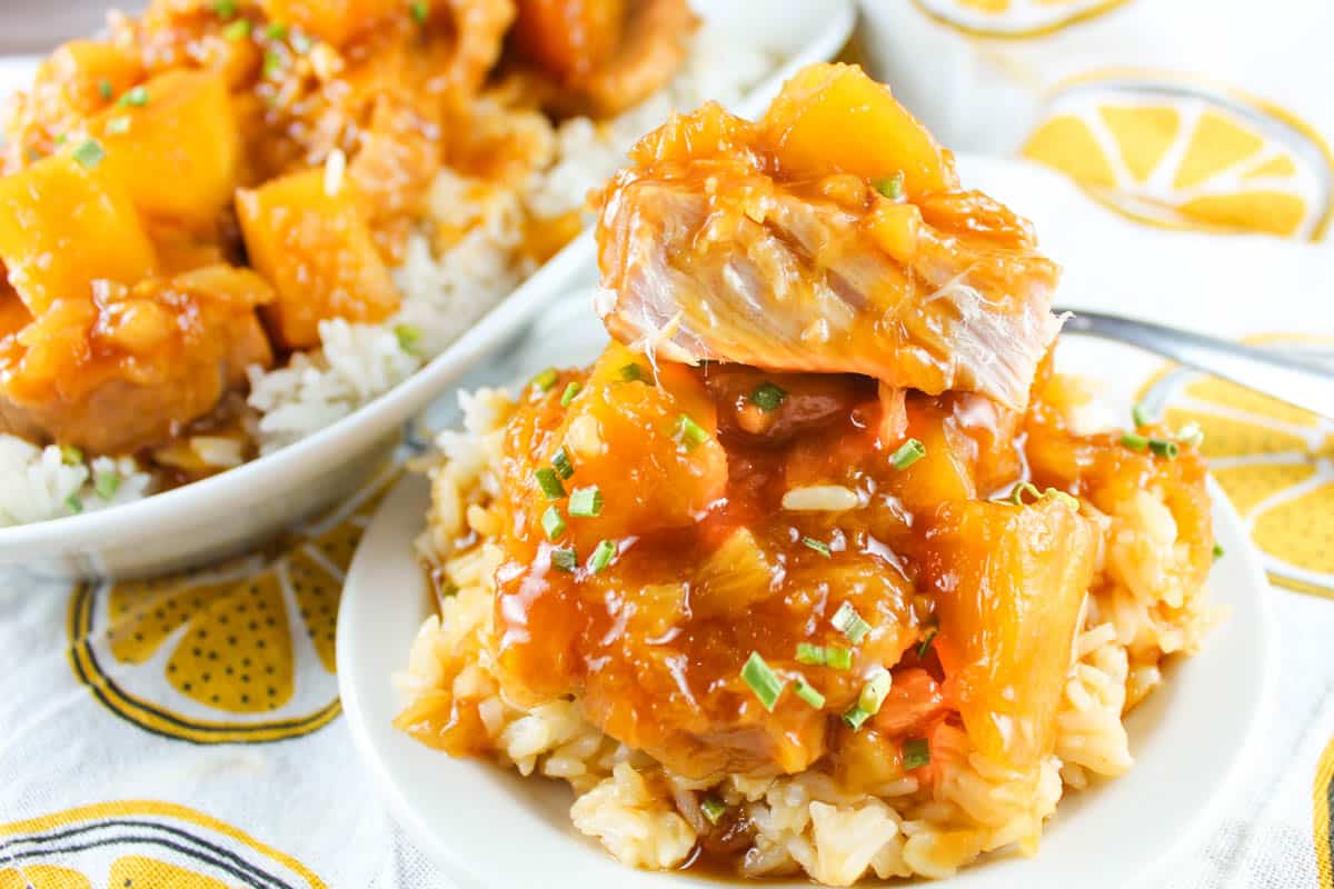 Slow Cooker Hawaiian Pork Chops The Food Hussy