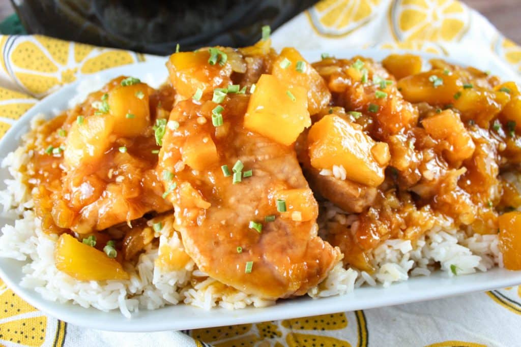 Slow Cooker Hawaiian Pork Chops